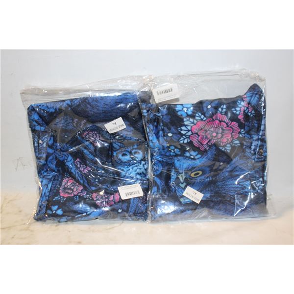 2 NEW WOMENS XL LEGGINGS, MIDNIGHT OWLS