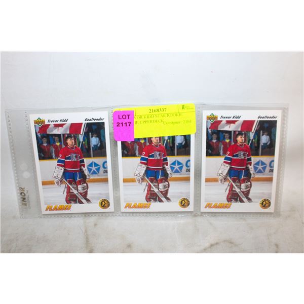 3 TREVOR KIDD STAR ROOKIE GOALIE UPPERDECK