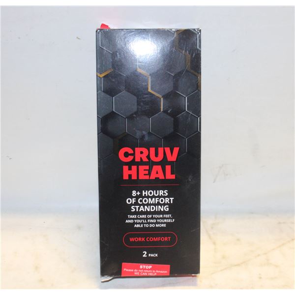 2 PACK CRUVHEAL WORK COMFORT ORTHOTIC
