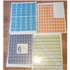 Image 1 : 24)  LOT OF 4 SHEETS OF VINTAGE USA CHARITY
