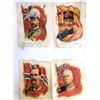 Image 2 : 22) LOT OF 12 RARE 1910 SILK PRINTS OF VARIOUS