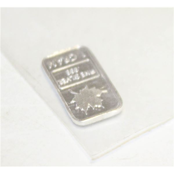 1 GRAM SILVER MAPLE BAR