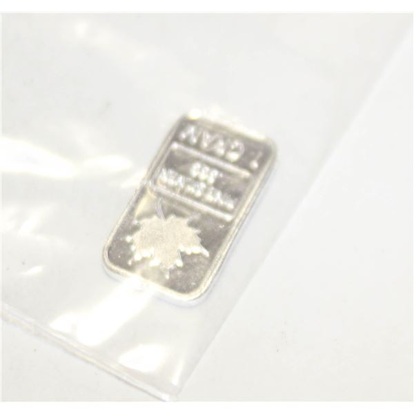 1 GRAM SILVER MAPLE BAR