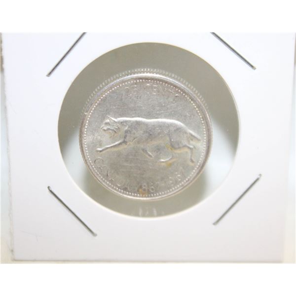 1967 BOBCAT CANADA SILVER COIN