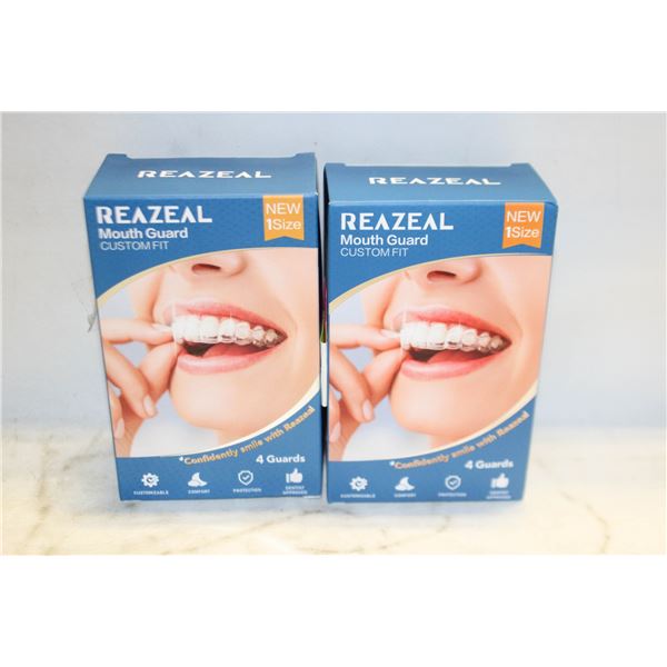 2 PACK REAZEAL MOUTH GUARD FOR PROOF