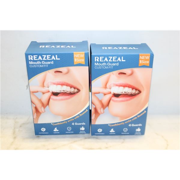 2 PACK REAZEAL MOUTH GUARD FOR CLENCHING