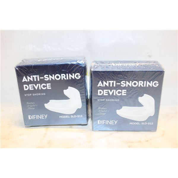2 PACK DIFINEY ANTI SNORING DEVICE NEW