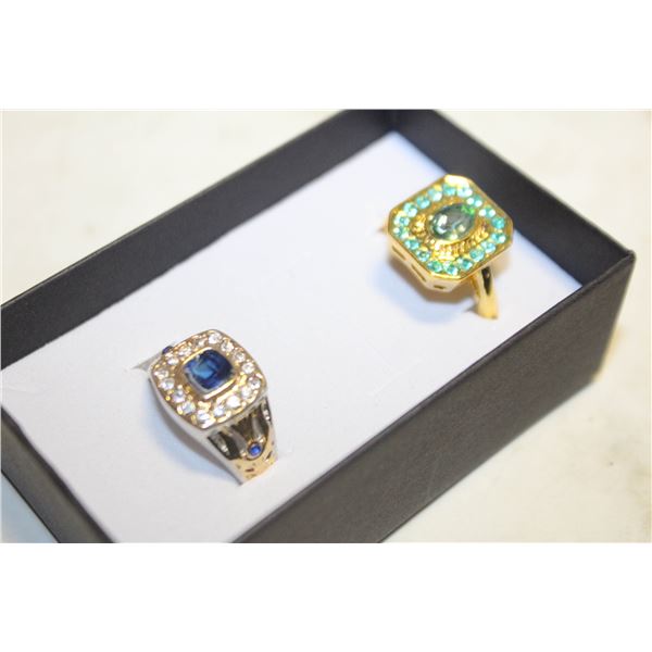 NEW 2PCS/SET RING SET SZ9