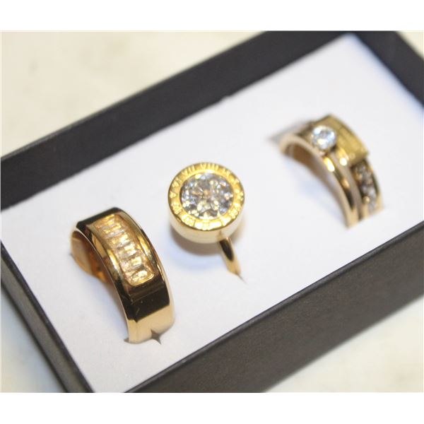 NEW 3PCS/SET RING SET SZ8