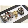 Image 1 : NEW 3PCS/SET BIKERS RINGS SZ11