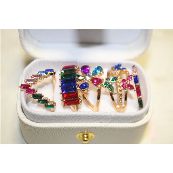NEW 5 PCS/SET RING SET SZ8
