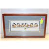 Image 1 : SHADOW BOX WITH NEEDLEPOINT BIRDS 12"X20"X4"