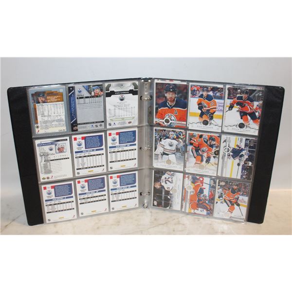 BINDER OF ALL OILERS CARDS