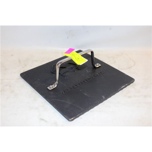 PAMPERED CHEF CAST IRON GRILL PRESS