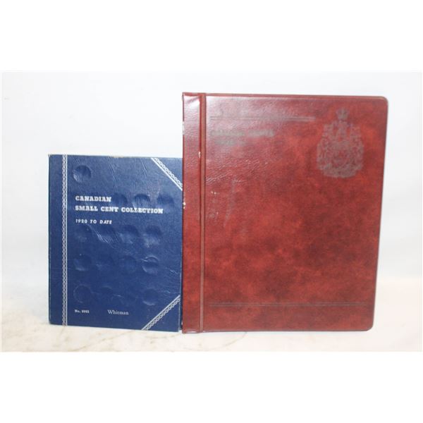 LOT CANADA SMALL CENTS COLLECTION BOOKS FULL