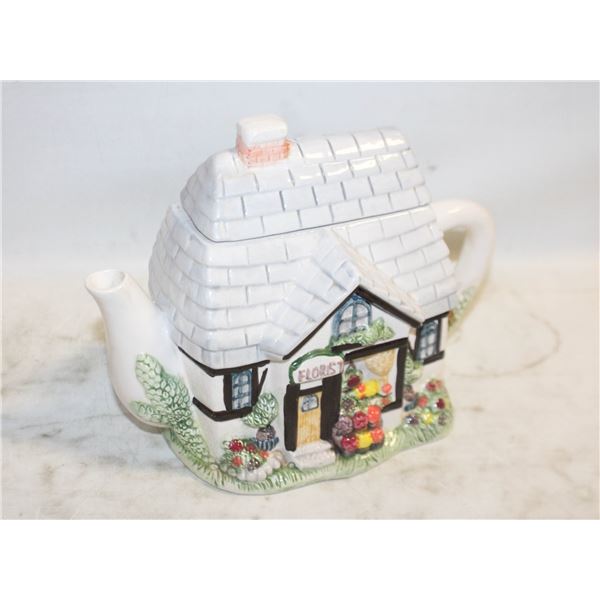 WHIMSICAL TEAPOT HOUSE FLORIST