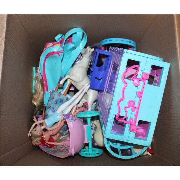 BOX OF BARBIE STUFF