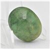 Image 2 : #42-NATURAL GREEN EMERALD GEMSTONE 125.45 CT