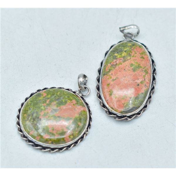 #242-NATURAL UNAKITE  PENDANT