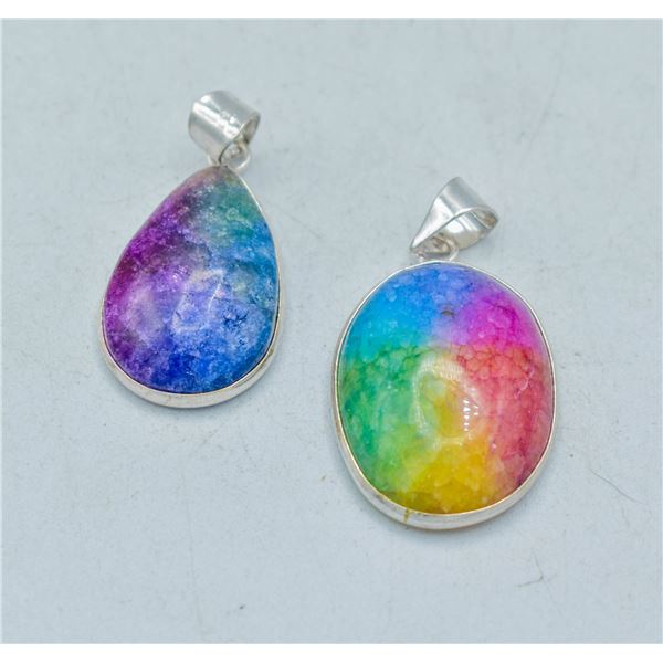 #222-NATURAL RAINBOW SOLAR QUARTZ PENDANT