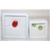 Image 1 : #247-NATURAL PERIDOT 2.50CT  & CAMELIAN 3.22CT