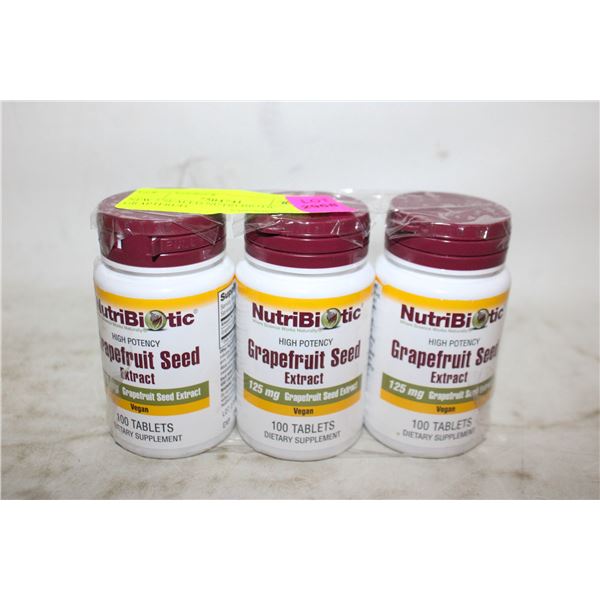 NEW 3 SEALED NUTRI BIOTIC GRAPTFRUIT