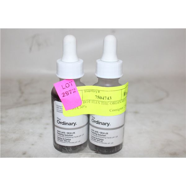 NEW 2 BOTTLES THE ORDINARY AHA 30%