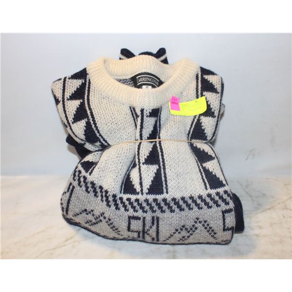 CARRINGTON MENS 3X 100% VIRGIN WOOL SWEATER