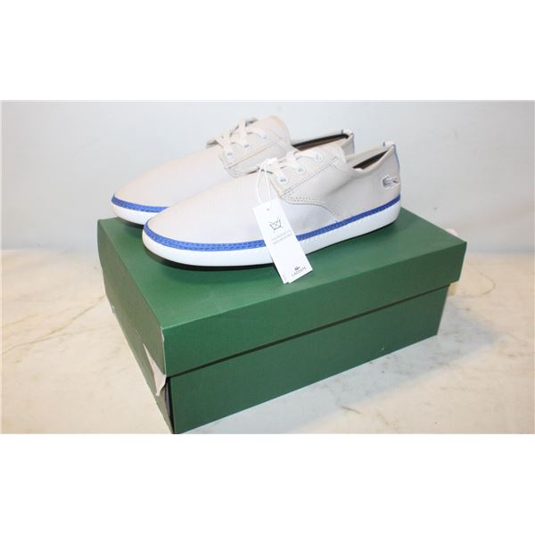 NEW LACOSTE MALAHINI CANVAS DECK SHOES SIZE 9