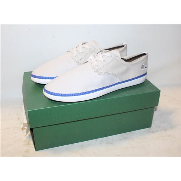 NEW LACOSTE MALAHINI CANVAS DECK SHOES SIZE 8.5