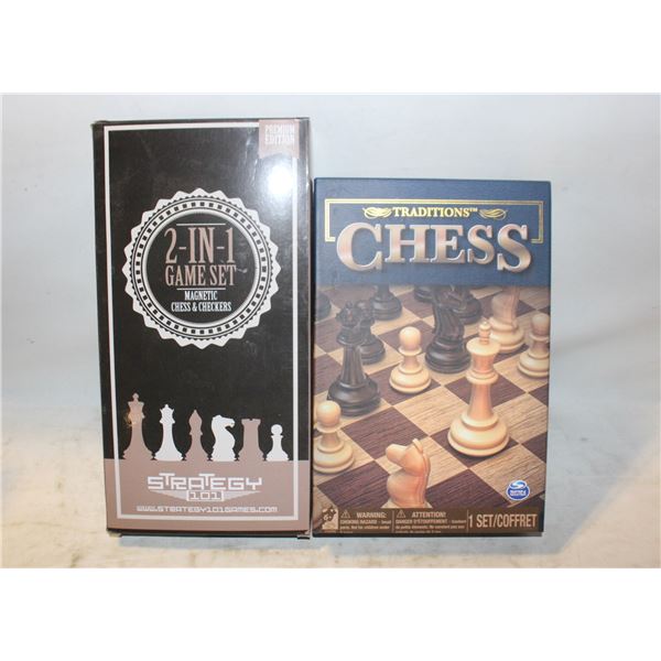CHESS AND CHECKERS BOARD GAMES