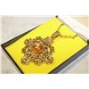 Image 1 : VTG 1970'S MALTESE CROSS PENDANT NECKLACE
