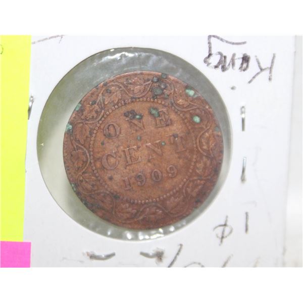 1909 KING EDWARD LARGE PENNY