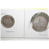 Image 1 : 2PCS 1968 SILVER QUARTER & 1966 SILVER DIME