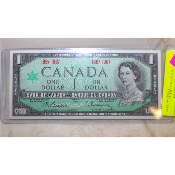 UNCIRCULATED CANADA CONFEDERATION DOLLAR