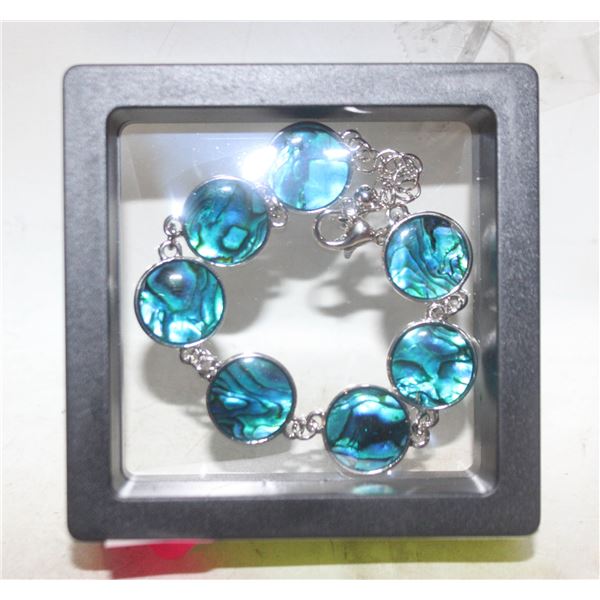 NEW BRACELET W/ABALONE SHELL ACCENTS