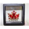 Image 1 : NEW MAPLE LEAF RED RHINESTONE