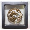 Image 1 : NEW DRAGON BROOCH WITH FAUX PEARL