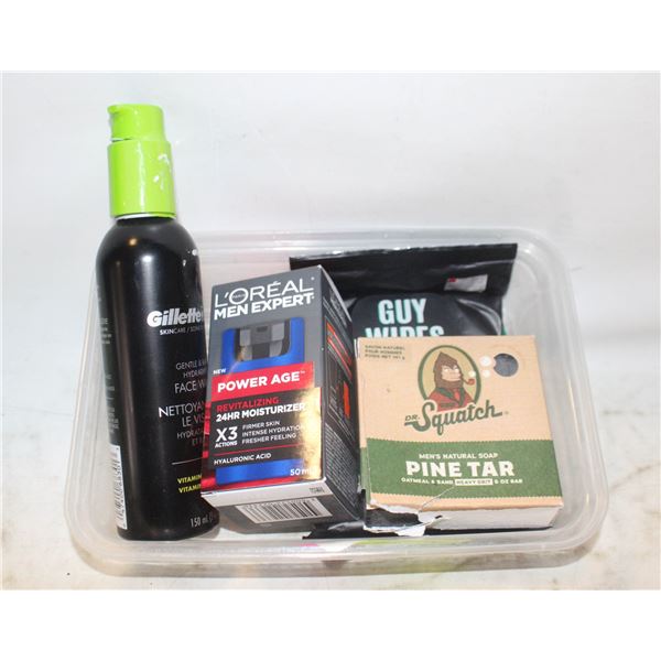 NEW MENS ITEMS INCL DR SQUATCH NATURAL SOAP