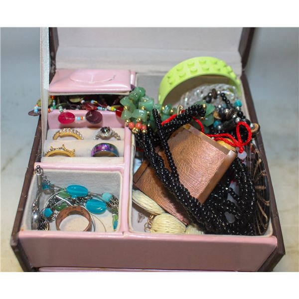 JEWELRY BOX WITH CONTENTS