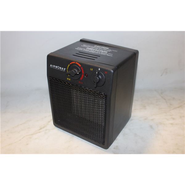 AIRWORKS SPACE HEATER, WORKS