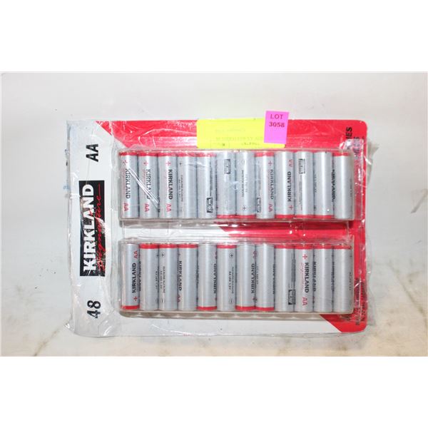 KIRKLAND SIZE AA BATTERIES 48 PACK