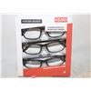 Image 1 : FOSTER GRANT 3 READING GLASSES, 1 CASE, +3.00