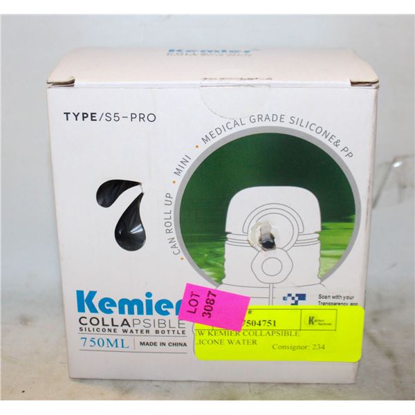NEW KEMIER COLLAPSIBLE SILICONE WATER