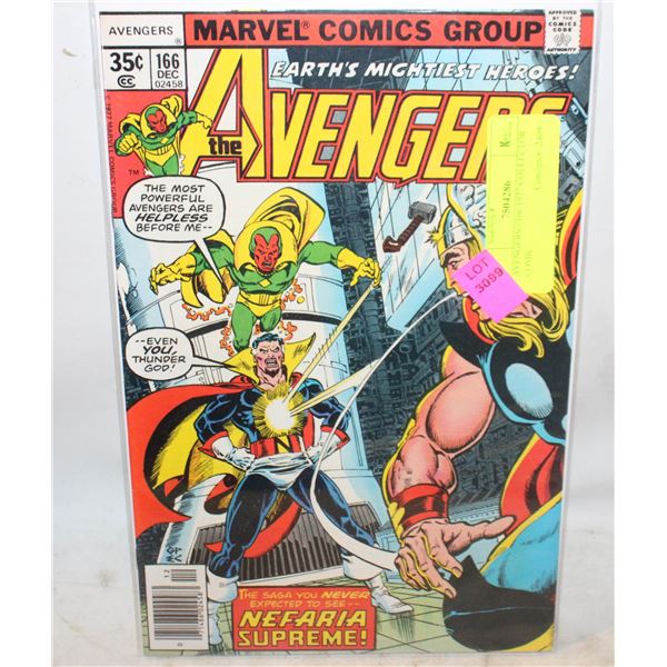 AVENGERS #166 1977 COLLECTOR COMIC