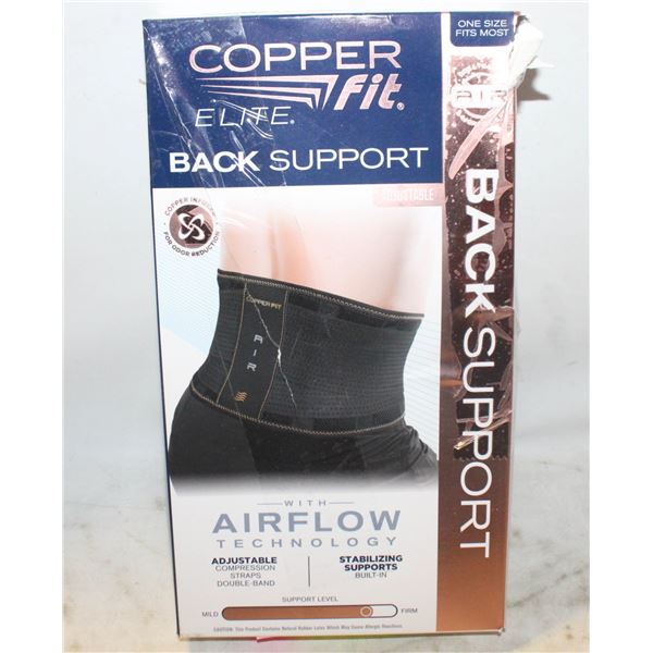 COPPER FIT ELITE BACK SUPPORT, FIRM, UNIVERSAL