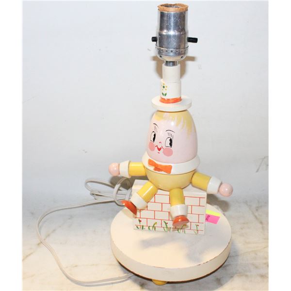 VINTAGE HUMPTY DUMPTY LAMP
