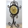 Image 1 : WROUGHT IRON TABLE CLOCK
