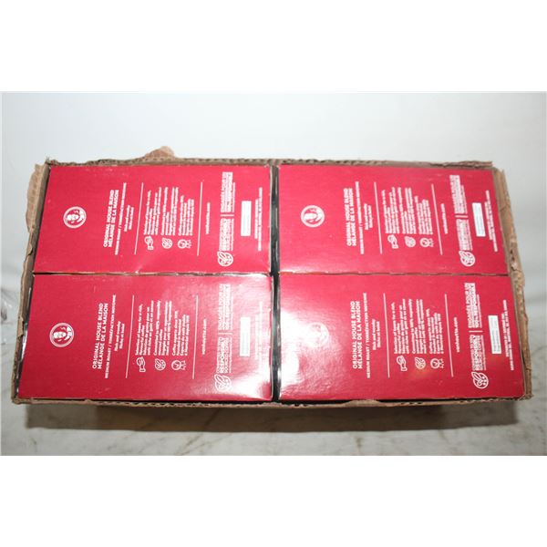 CASE OF 4 KEURIG MEDIUM ROAST HOUSE BLEND PODS 30-