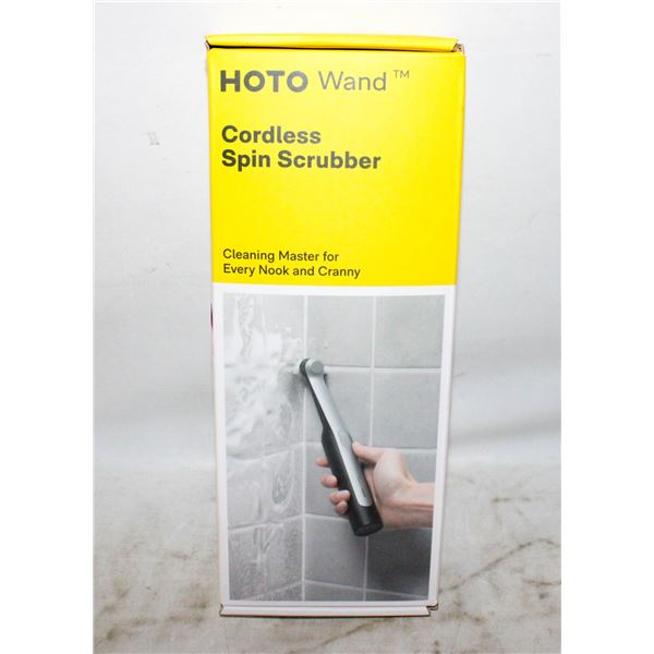NEW HOTO WAND CORDLESS SPIN SCRUBBER WITH